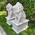 imagem do produto Par de Escultura de Le�o Sentado 100cm - EML423