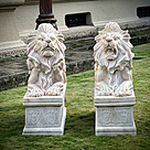 imagem do produto Par de Escultura Le�o Deitado G em M�rmore 100cm EMP377 Eleg�ncia e Sofistica��o