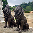 imagem do produto Par de Escultura Le�es em Bronze 130cm EBZ612 Presen�a e Sofistica��o