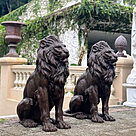 imagem do produto Par de Escultura Le�es em Bronze 130cm EBZ612 Presen�a e Sofistica��o