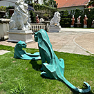 imagem do produto Par de Esculturas Jaguar em Bronze 90cm - EBZ568VE