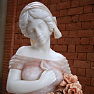 imagem do produto Par de Esculturas Lady Primavera em M�rmore 130cm - EMP280 Eleg�ncia para Projetos 