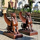 imagem do produto Par de Esculturas Quimera 95cm EF410P Misticismo e Eleg�ncia