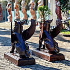 imagem do produto Par de Esculturas Quimera 95cm - EF410P