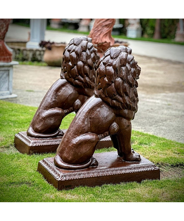 imagem do produto Par de Le�o Ferro Fundido 100cm - EF406P