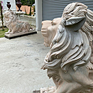 imagem do produto Par de Le�o Rosa Sentado 120cm  EMP461 Jardins de Luxo