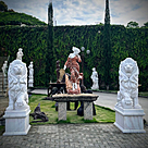 imagem do produto Par de Le�es com  Bola 200cm M�rmore Branco - EMP464