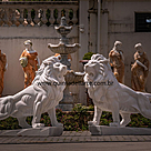 imagem do produto Par de Le�es em M�rmore Branco 150cm - EMP546