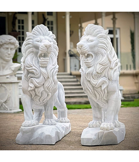 imagem de Par de Lees em Mrmore Branco 155cm - EMP699