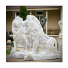 imagem do produto Par de Le�es em M�rmore Branco 155cm - EMP699