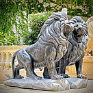 imagem do produto Par de Le�es em M�rmore Preto 155cm - EMP704