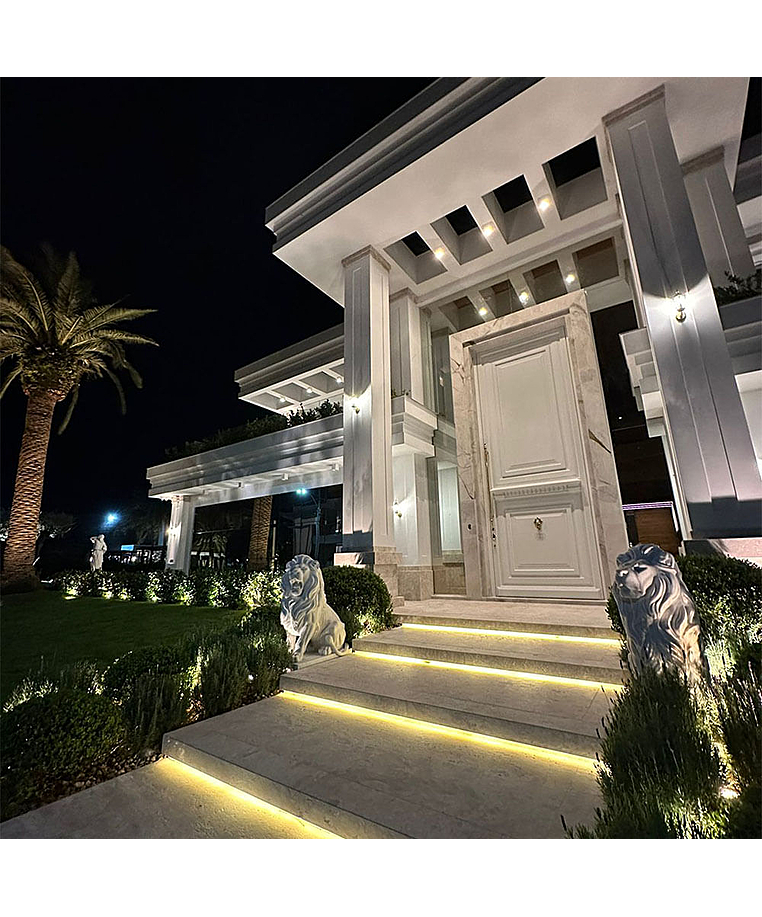 imagem do produto Par de Le�es Pal�cio das Laranjeiras 120cm + 40cm de Base - EMP602 For�a e Eleg�ncia