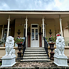 imagem do produto Par de Le�es Pal�cio das Laranjeiras 120cm + 40cm de Base - EMP602 For�a e Eleg�ncia