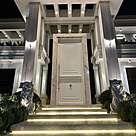 imagem do produto Par de Le�es Pal�cio das Laranjeiras 120cm + 40cm de Base - EMP602 For�a e Eleg�ncia