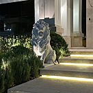 imagem do produto Par de Le�es Pal�cio das Laranjeiras 120cm + 40cm de Base - EMP602 For�a e Eleg�ncia