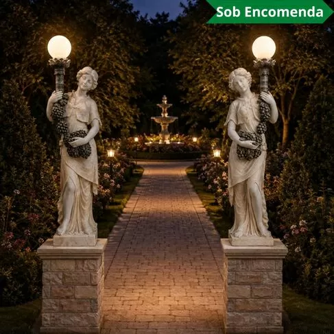 imagem de Par de Luminária Belga em Mármore 170cm - EMP384 Design Sofisticado