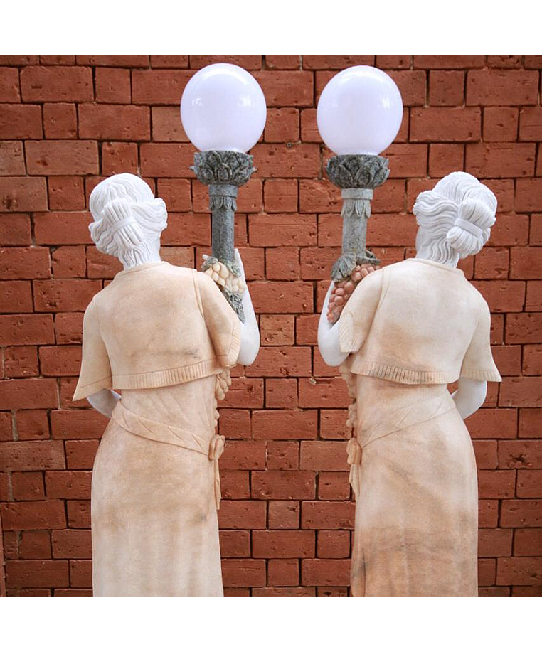 imagem do produto Par de Lumin�ria Belga em M�rmore 170cm - EMP384 Design Sofisticado