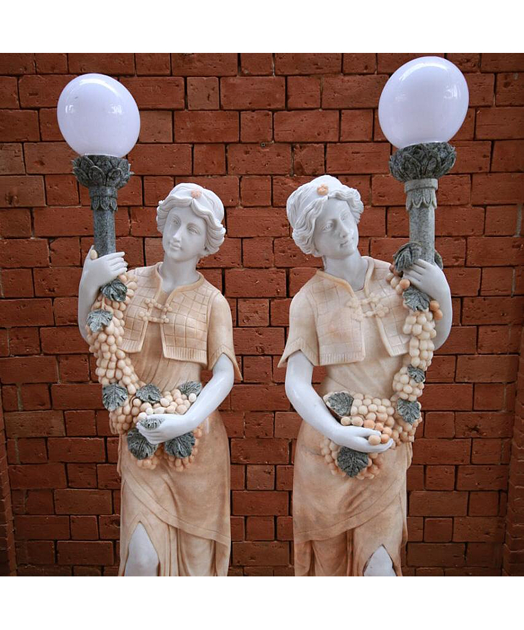 imagem do produto Par de Lumin�ria Belga em M�rmore 170cm - EMP384 Design Sofisticado