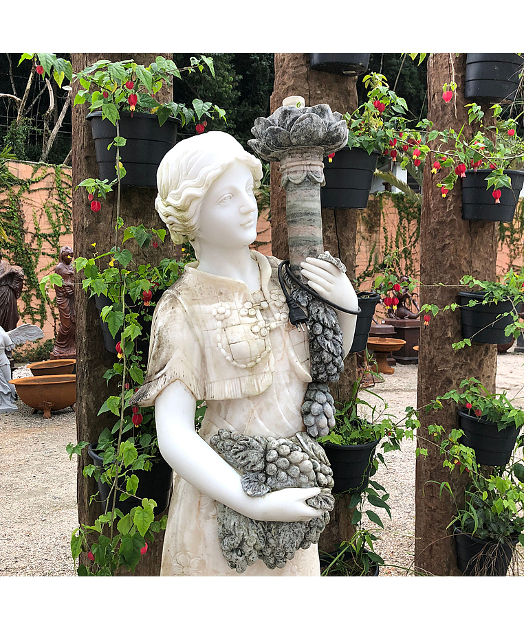 imagem do produto Par de Lumin�ria Belga em M�rmore 170cm - EMP384 Design Sofisticado