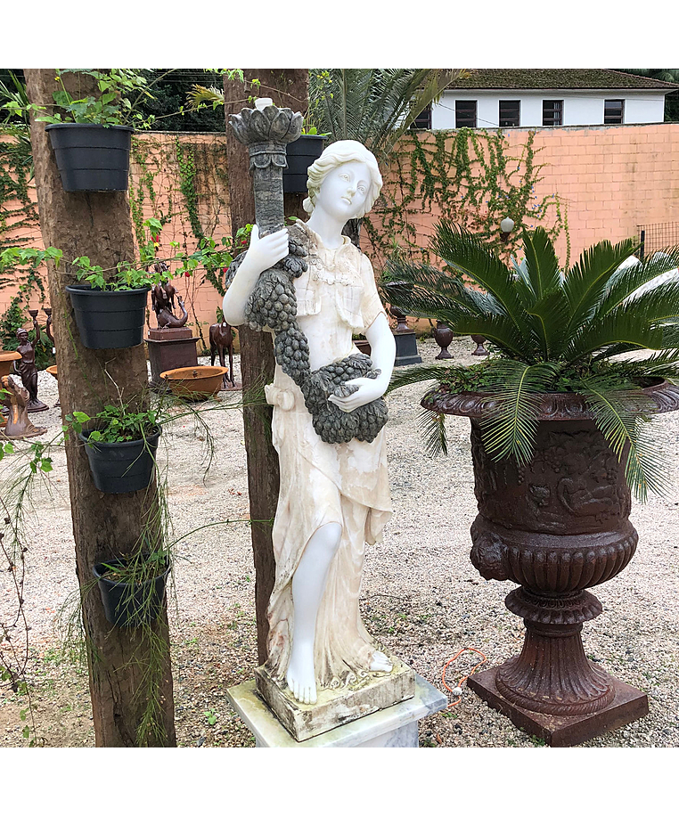 imagem do produto Par de Lumin�ria Belga em M�rmore 170cm - EMP384 Design Sofisticado