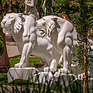 imagem do produto Par de Tigres em M�rmore Branco 120cm - EMP503