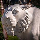 imagem do produto Par de Tigres em M�rmore Branco 120cm - EMP503