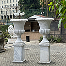 imagem do produto Par de Vasos em M�rmore Branco 200cm VMP138 Luxo Monumental