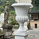 imagem do produto Par de Vasos em M�rmore Branco 200cm VMP138 Luxo Monumental