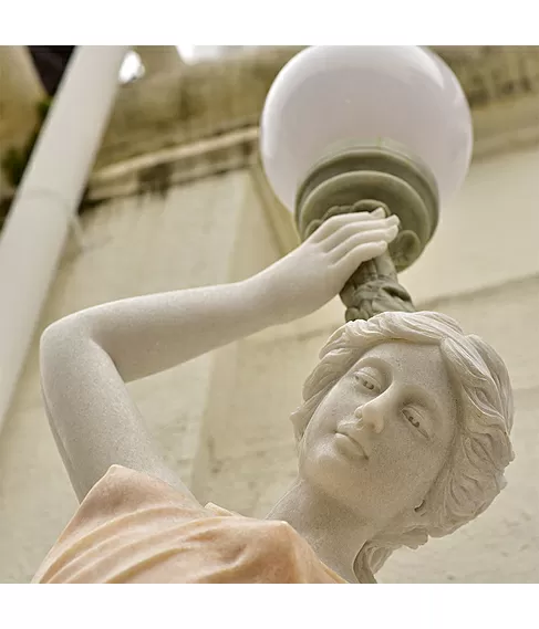 imagem de Par Luminárias em Mármore Rosa 230cm - EMP485 Elegância e Impacto Visual