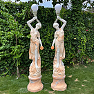 imagem do produto Par Lumin�rias em M�rmore Rosa 230cm - EMP485