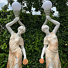 imagem do produto Par Lumin�rias em M�rmore Rosa 230cm - EMP485