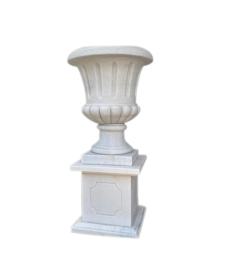 imagem do produto Par Vaso de M�rmore com Base 105cm - VMP132