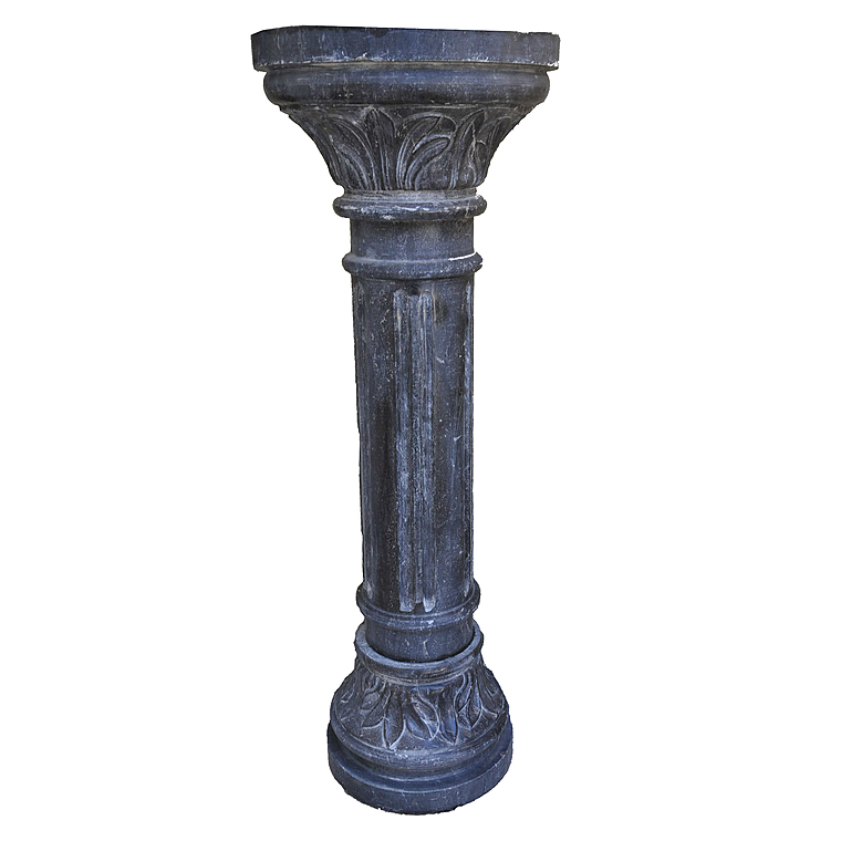 imagem do produto Pedestal Redondo em M�rmore Preto 100cm VRMP170 Para Esculturas e Decora��o de Luxo