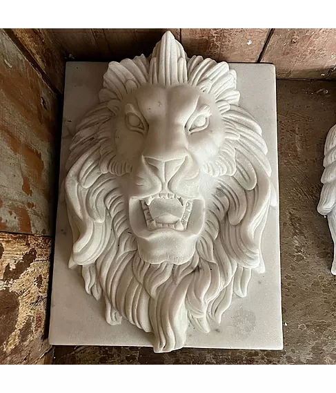imagem de Placa Cara de Leão em Mámore 36cm - VRMP325