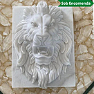 imagem do produto Placa de M�rmore Cara de Le�o 50cm - VRMP328