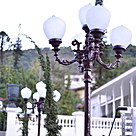 imagem do produto Poste Floren�a com 5 Bra�os 330cm VRF283 Para Ilumina��o de Jardins e �reas Externas 