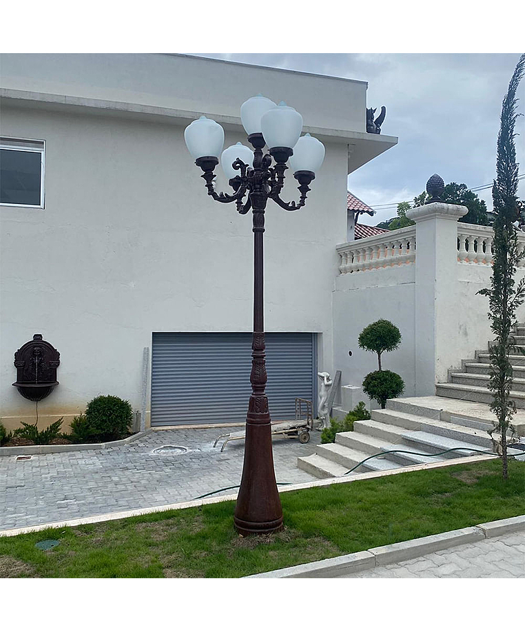 imagem do produto Poste Florena com 5 braos 330cm - VRF283