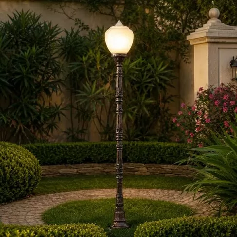 imagem de Poste Itália 190cm VRF256 Para Iluminação Clássica de Jardins e Áreas Externas 
