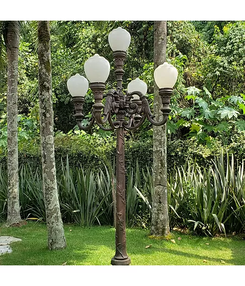 imagem de Poste Rio Antigo 400cm VRF026 Para Iluminação Clássica e Projetos Monumentais