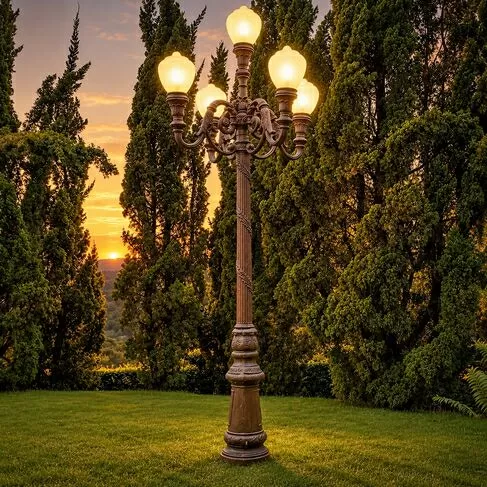 imagem de Poste Rio Antigo 400cm VRF026 Para Iluminação Clássica e Projetos Monumentais