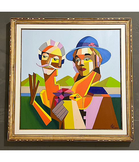 imagem de Quadro com Moldura Casal Pli 95cm - QDR001