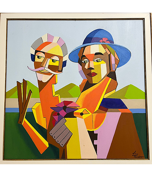 imagem de Quadro com Moldura Casal Pli 95cm - QDR001