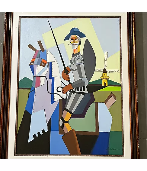 imagem de Quadro com Moldura Dom Quixote 96cm QDR002 Clássico e Inspirador