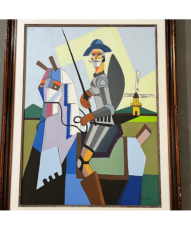 imagem do produto Quadro com Moldura Dom Quixote 96cm - QDR002