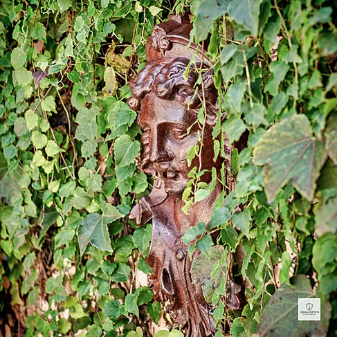 imagem de Rosto India Ferro Fundido 49cm - VRF064A  Arte Decorativa