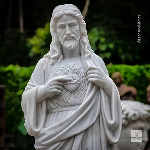 imagem de Sagrado Coração de Jesus 160cm IMP353 Escultura Religiosa 