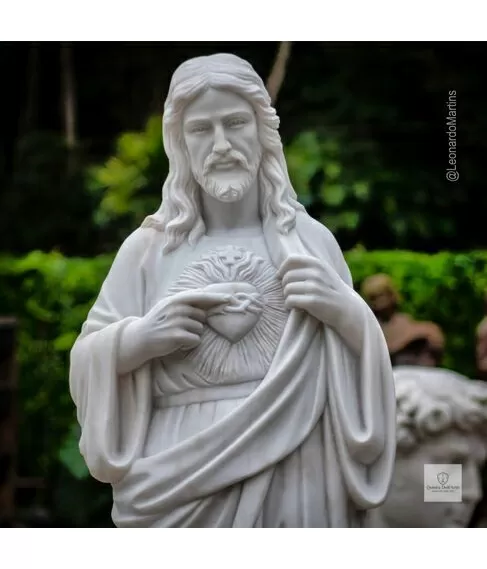 imagem de Sagrado Coração de Jesus Braços Abertos 160cm IMP353 Escultura Religiosa de Alto Padrão
