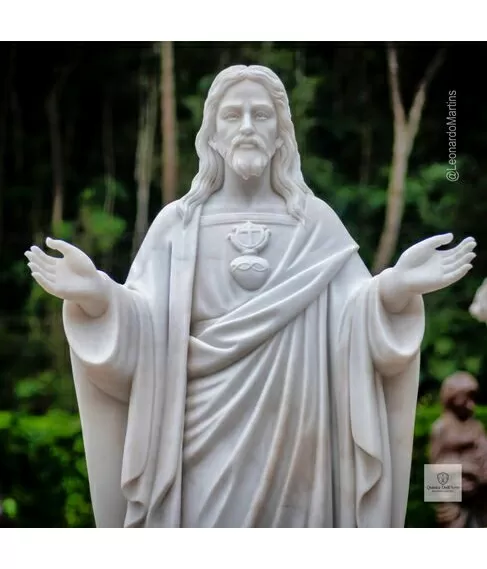 imagem de Sagrado Coração de Jesus Braços Abertos 160cm - IMP356 Escultura Religiosa Clássica