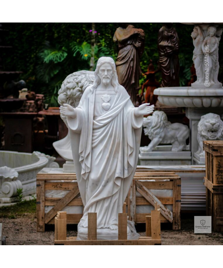 imagem do produto Sagrado Cora��o de Jesus Bra�os Abertos 160cm - IMP356 Escultura Religiosa Cl�ssica