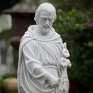 imagem do produto S�o Jos� M�rmore Branco 160cm - IMP351 - Escultura Religiosa Cl�ssica para Ambientes